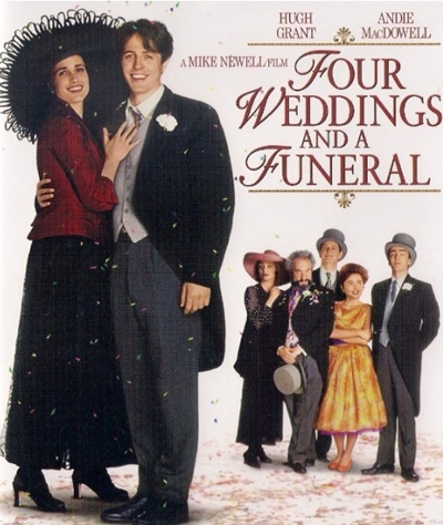네 번의 결혼식과 한 번의 장례식(Four Weddings and a Funeral, 1994):사랑과 결혼, 삶과 죽음을 유쾌하고 진지하게 담아낸 로맨틱 코미디